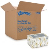 Kleenex Folded Hand Paper Towels 01701 Pop-Up Box  - 120 Sheets per Box, 18 Boxes per Case